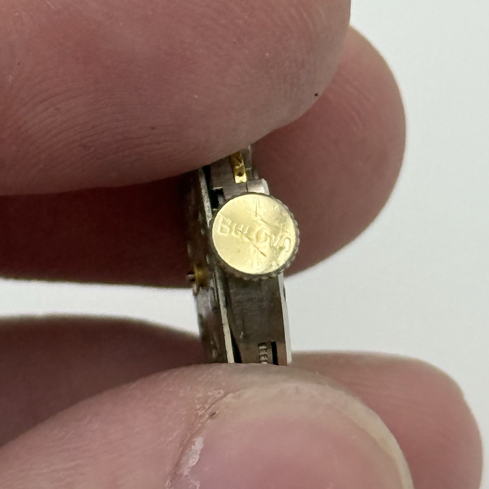 13.1mm Vintage Ladies Bulova 5AD Manual Wind Swiss Watch Movement PARTS REPAIR