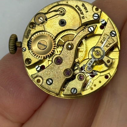 26mm Vintage AS 554 Trench Swiss Manual Wind Watch Movement PARTS REPAIR