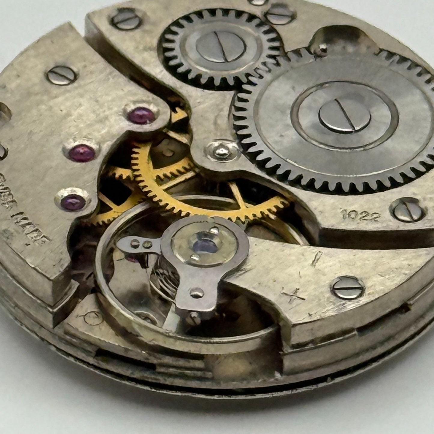 Lanco 1022 Watch Movement Manual Wind Vintage Swiss 15 Jewels Parts 23.5mm