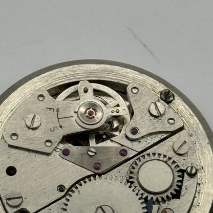 Smiths 21 Jewels Date Pointer Watch Movement Manual Wind Vintage Parts 30.4mm
