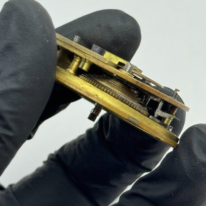 Fusee Pocket Watch Movement Antique English Key Wound Parts Repair Spares 46.4mm