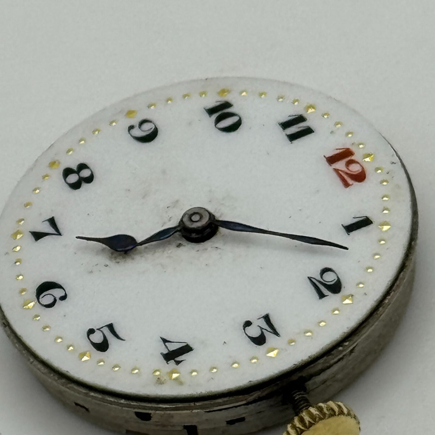 25.3mm Men's Syren Quality Trench Watch Movement Swiss Vintage 15 Jewels PARTS