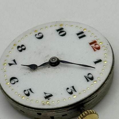 25.3mm Men's Syren Quality Trench Watch Movement Swiss Vintage 15 Jewels PARTS