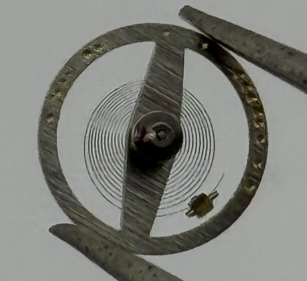 Brac 2051 Balance Wheel Complete And Spring 5¼’’’ 69 M Watch Movement Parts NOS