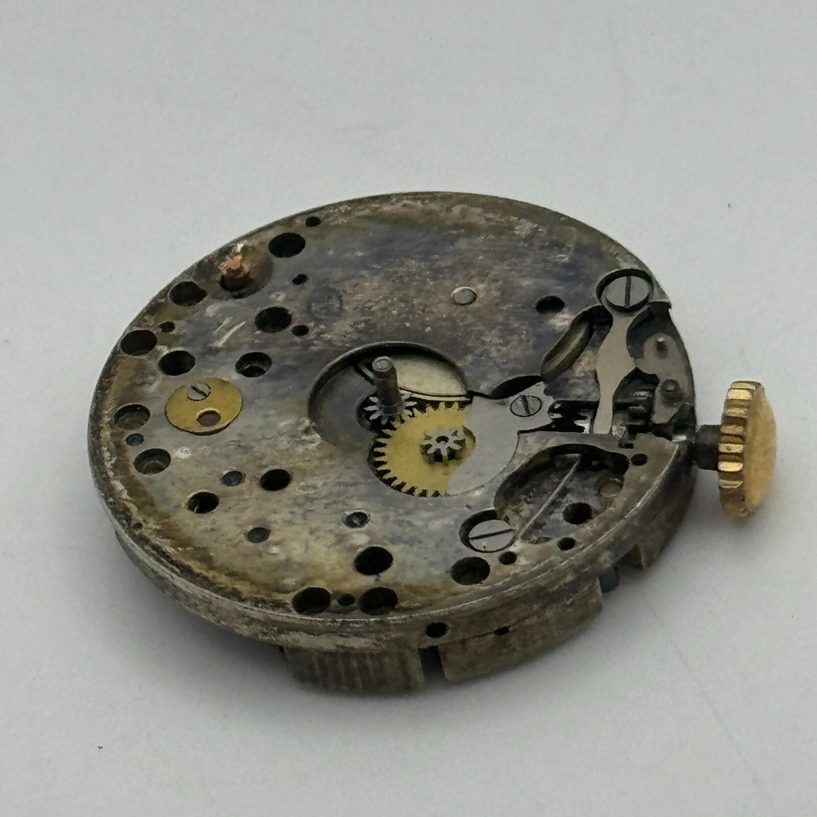 23.7mm AS A Schild 15 Jewels Trench Watch Movement Manual Wind Swiss PARTS SPARE