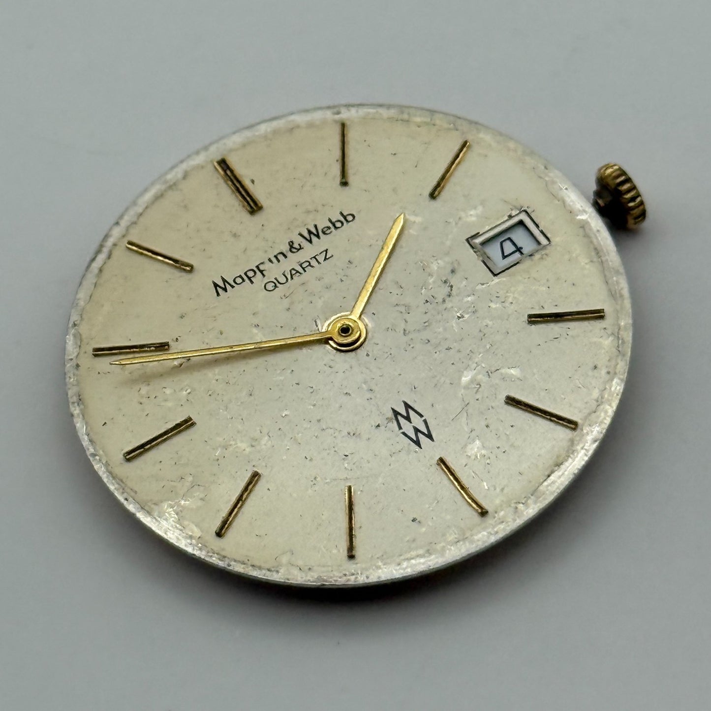 ETA 955.112 Quartz Watch Movement Mappin & Webb Date Vintage Parts Repair 26.2mm