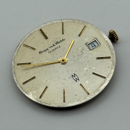 ETA 955.112 Quartz Watch Movement Mappin & Webb Date Vintage Parts Repair 26.2mm