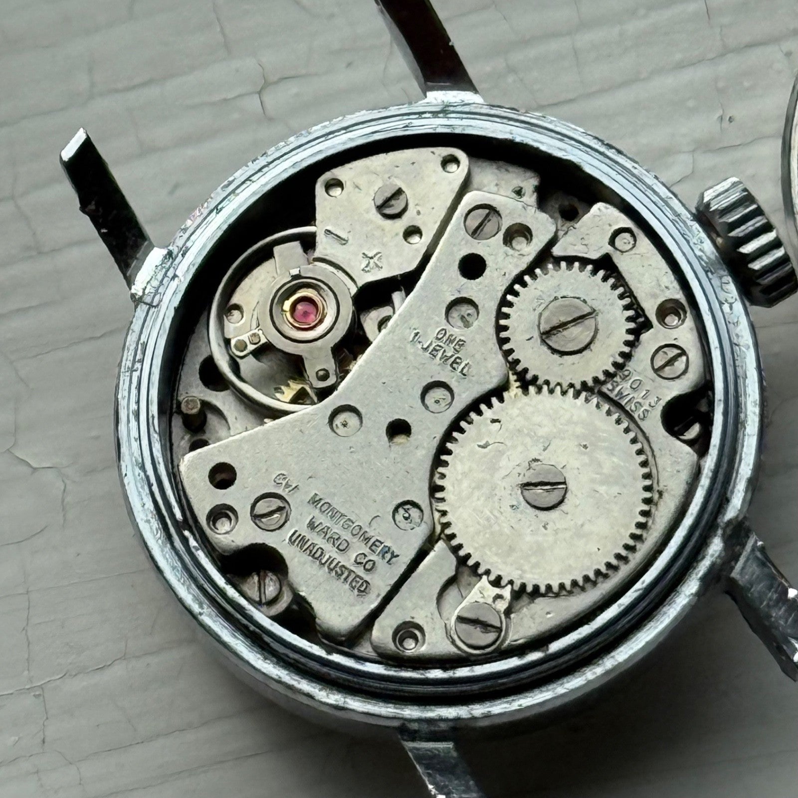 23mm Dorset Ronda Rl 9013 Shock Resistant Vintage Manual Wind Watch PARTS REPAIR