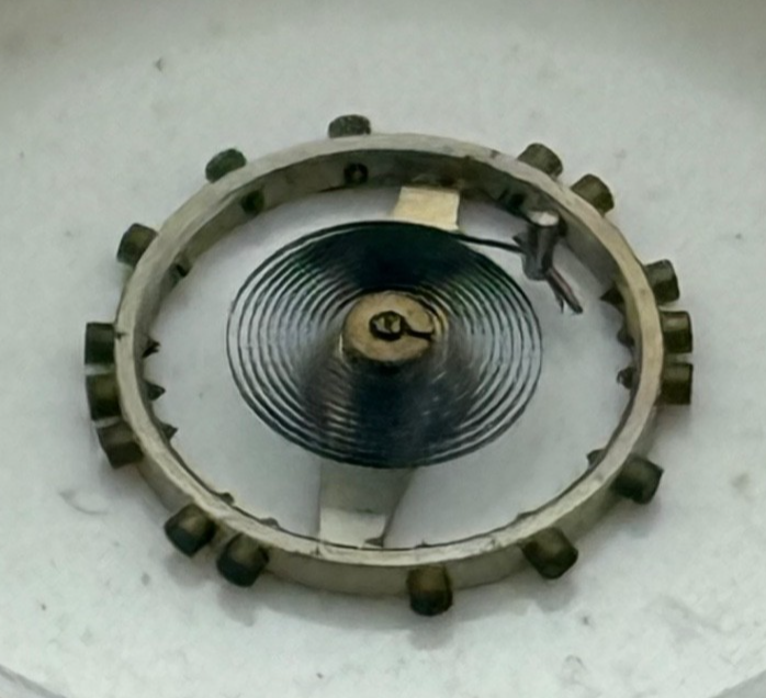 AS 1051 Balance Wheel Complete And Spring 5 1/4''' 34 M Watch Movement Parts NOS