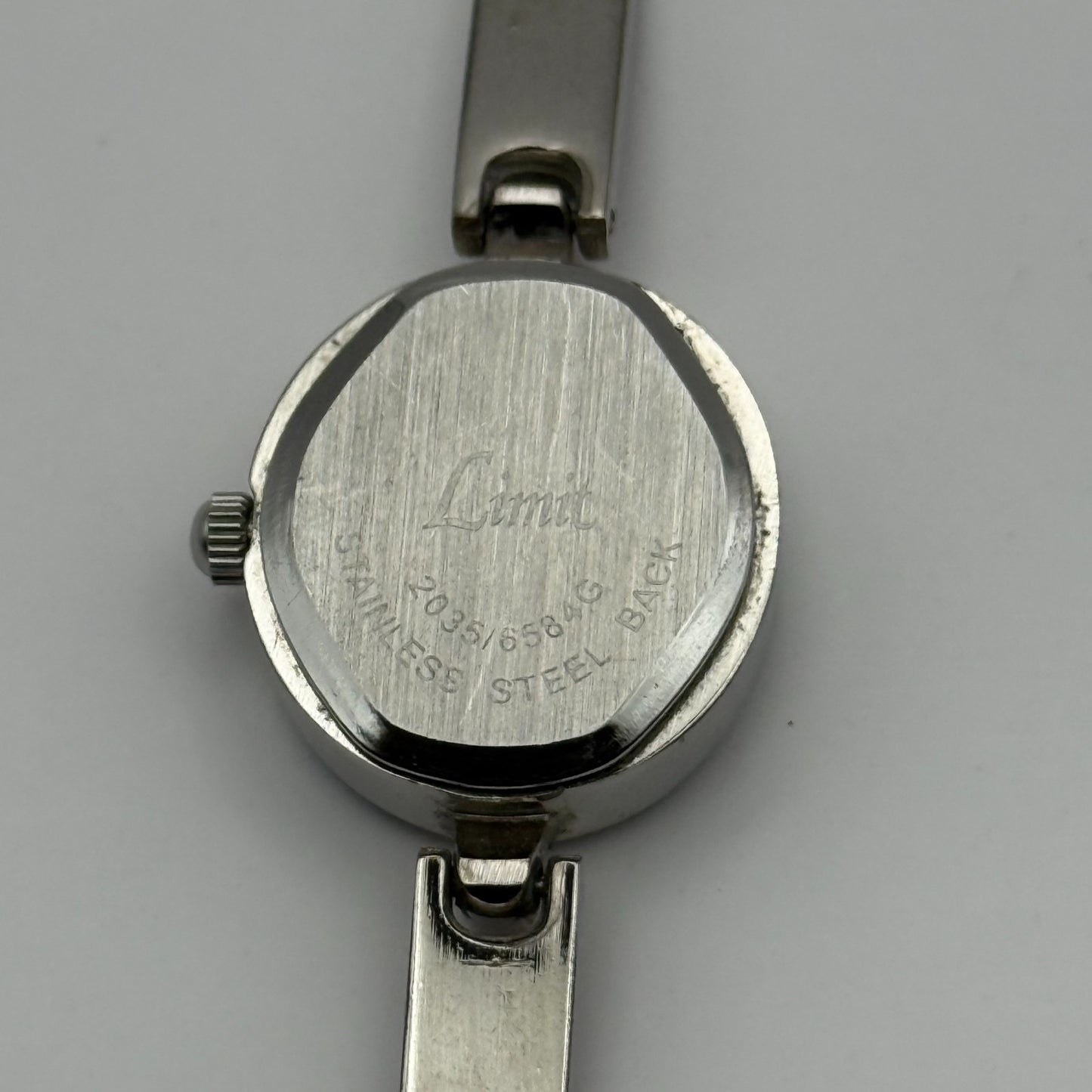 Limit Ladies Quartz Watch Pink MOP Dial Silver Tone Bracelet Working 19mm