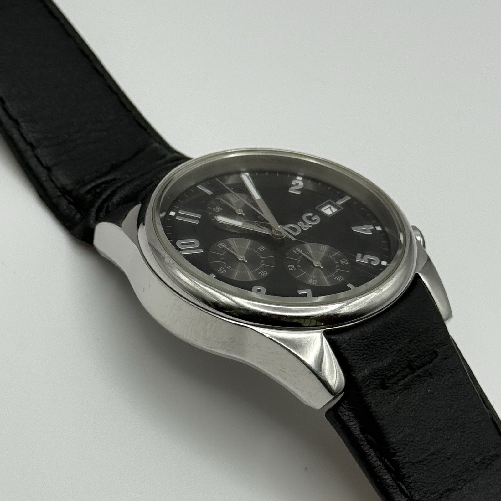 Dolce & Gabbana D&G 40mm Working Quartz Watch Date Display Stainless Steel