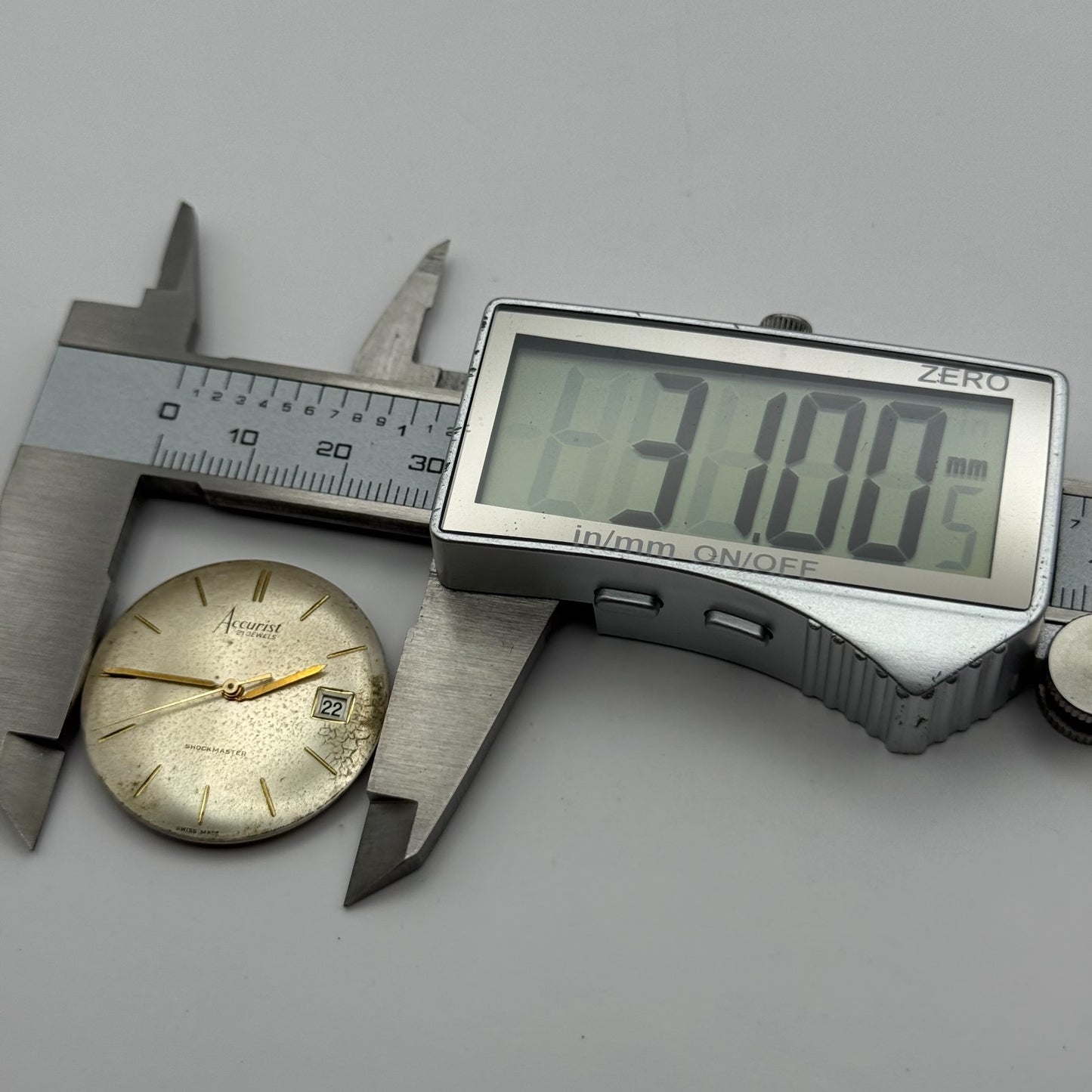 ETA 2409 Watch Movement Accurist Manual Wind Vintage Swiss Parts Repair 25.9mm