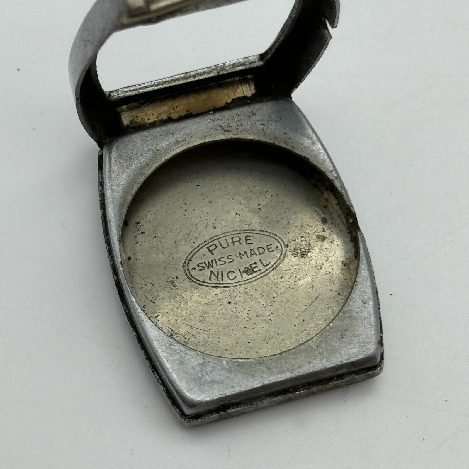 25.8mm AS 340 A Schild Watch Movement And Art Deco Tank Case 15 Jewels PARTS