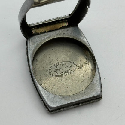 25.8mm AS 340 A Schild Watch Movement And Art Deco Tank Case 15 Jewels PARTS