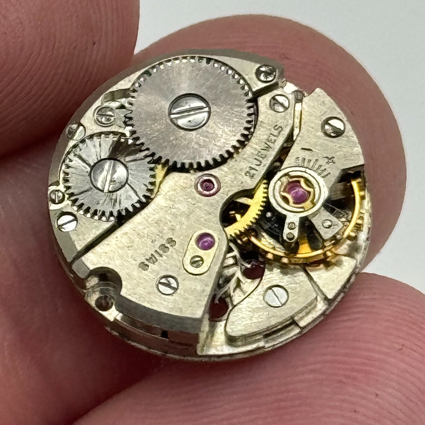 17.4mm Rotary AS 1537 Good Balance Manual Wind 21 Jewels Watch Movement PARTS