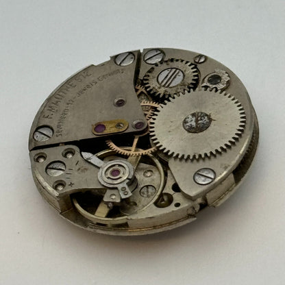 23.8mm F.Mauthe 612 German Manual Wind 17 Jewels Watch Movement Vintage PARTS