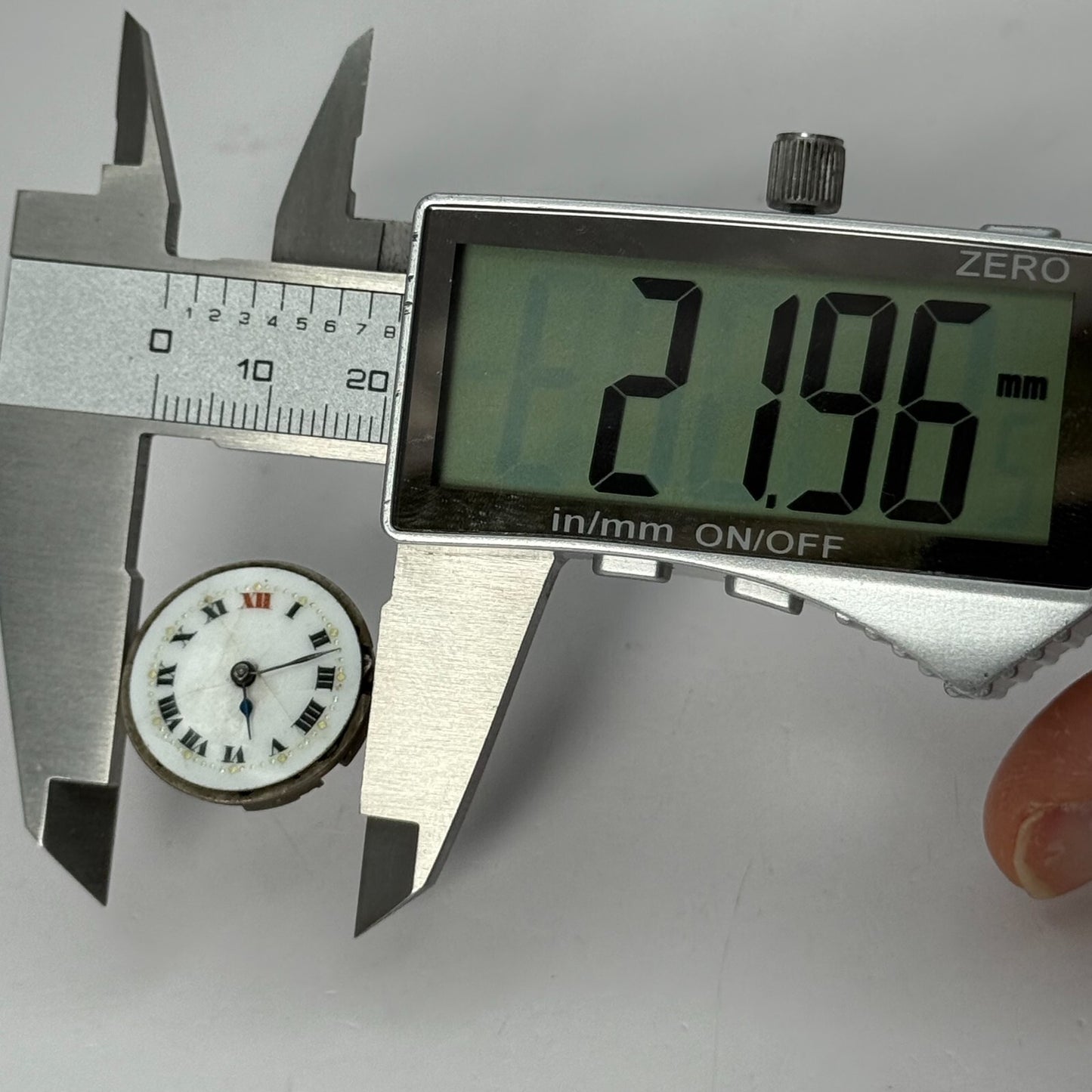 21.9mm Vintage Lanco 15 Jewels Swiss Trench Watch Movement Manual Wind PARTS