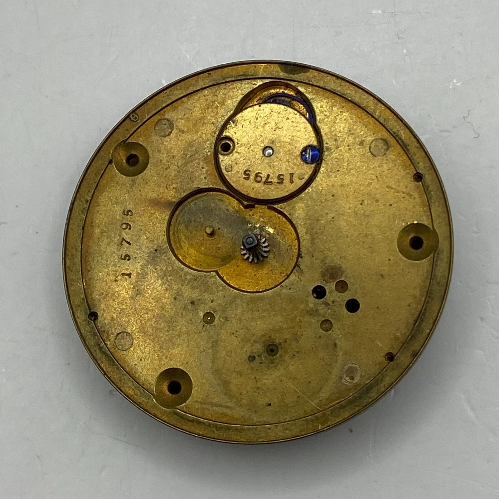 45.6mm Antique Key Wound Pocket Watch Movement PARTS