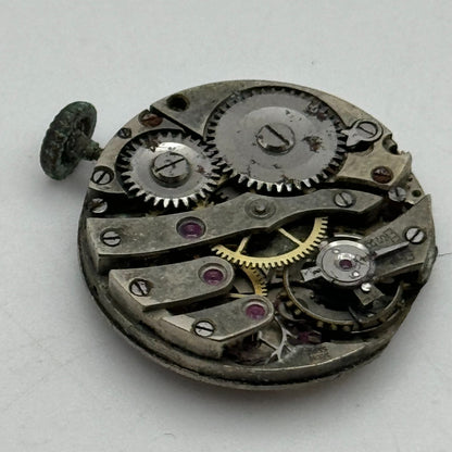 23.7mm AS Trench Watch Movement Balance Intact Swiss Manual Wind Vintage PARTS