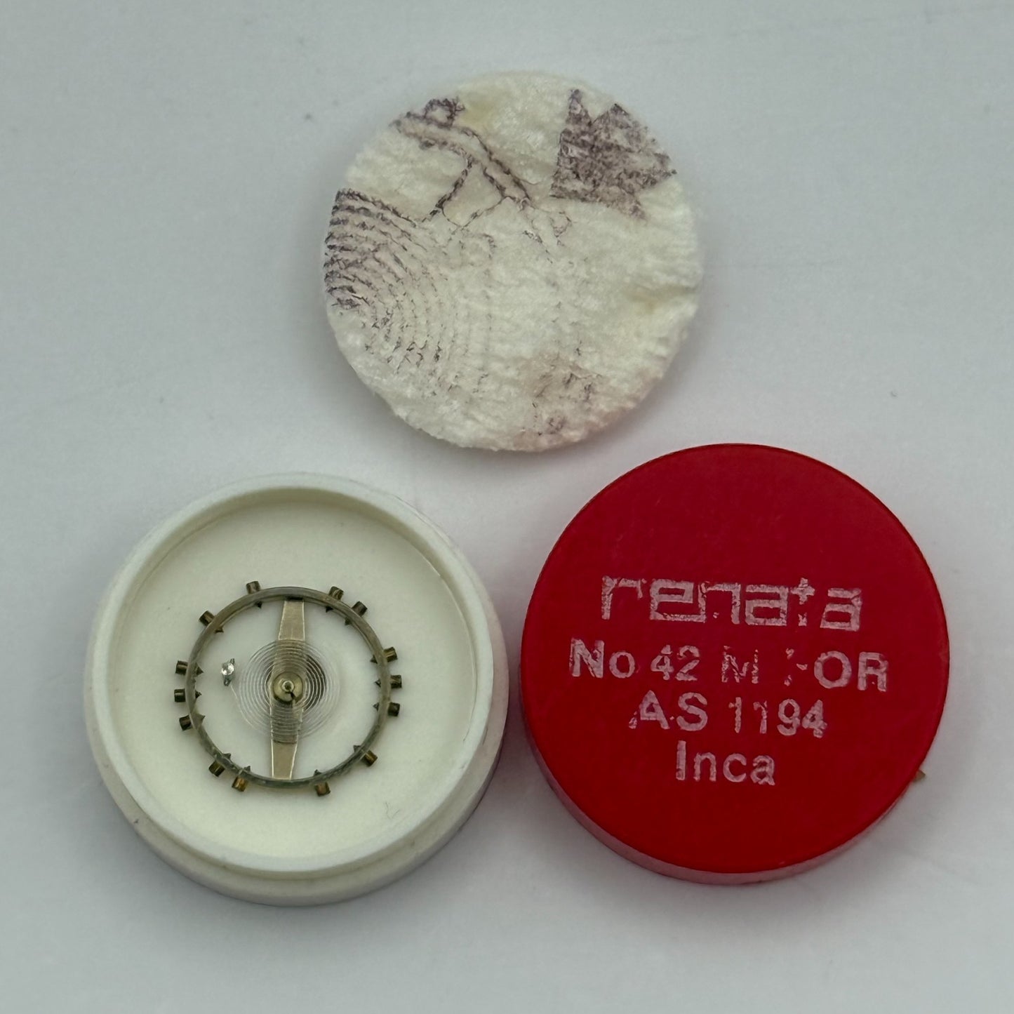 AS 1194 Balance Wheel Complete And Spring 42 M Watch Movement Parts NOS