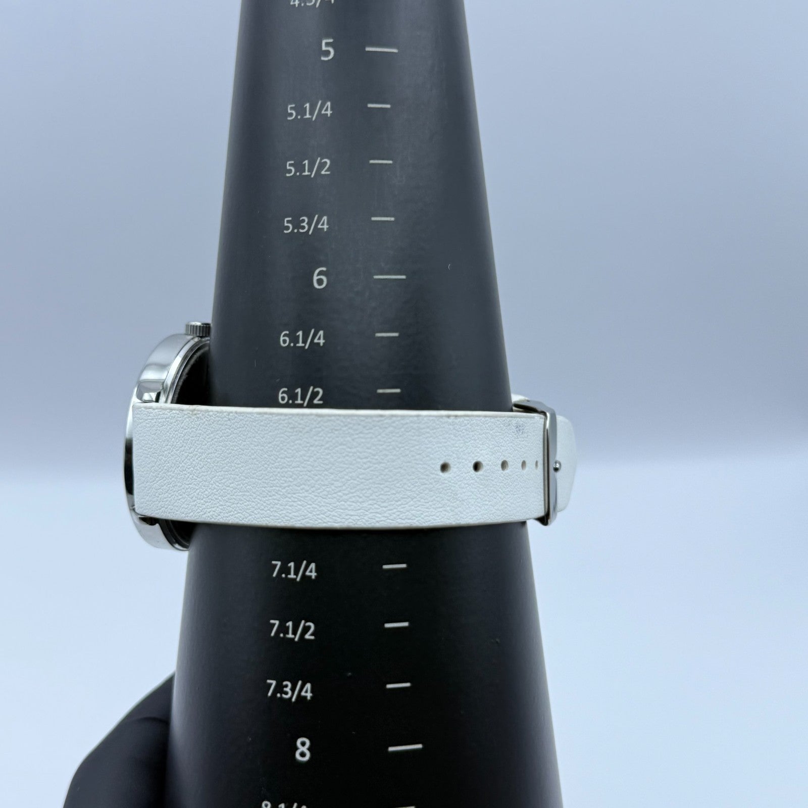 French Connection Ladies Quartz Watch White Strap Working 39mm New Battery