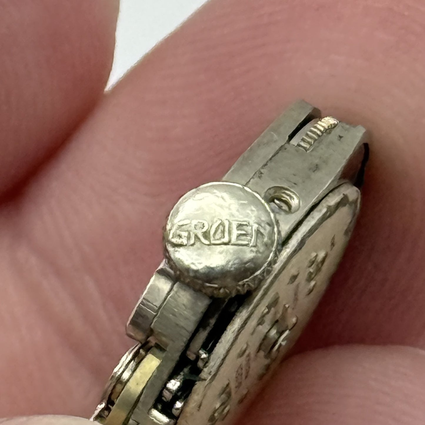 15.2mm Running Vintage Gruen Precision ST Standard 69 Watch Movement PARTS