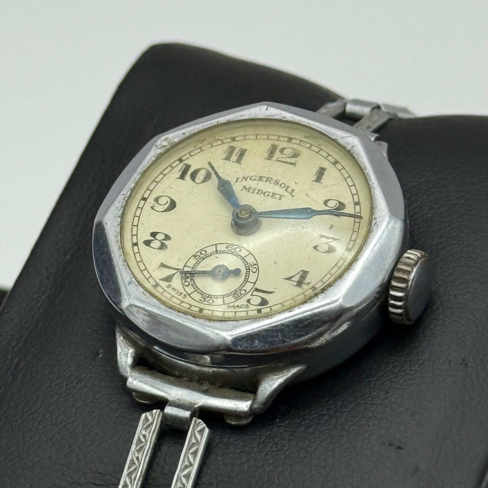 25mm Vintage Ingersoll Dot Sub Seconds Art Deco Bracelet Manual Watch PARTS