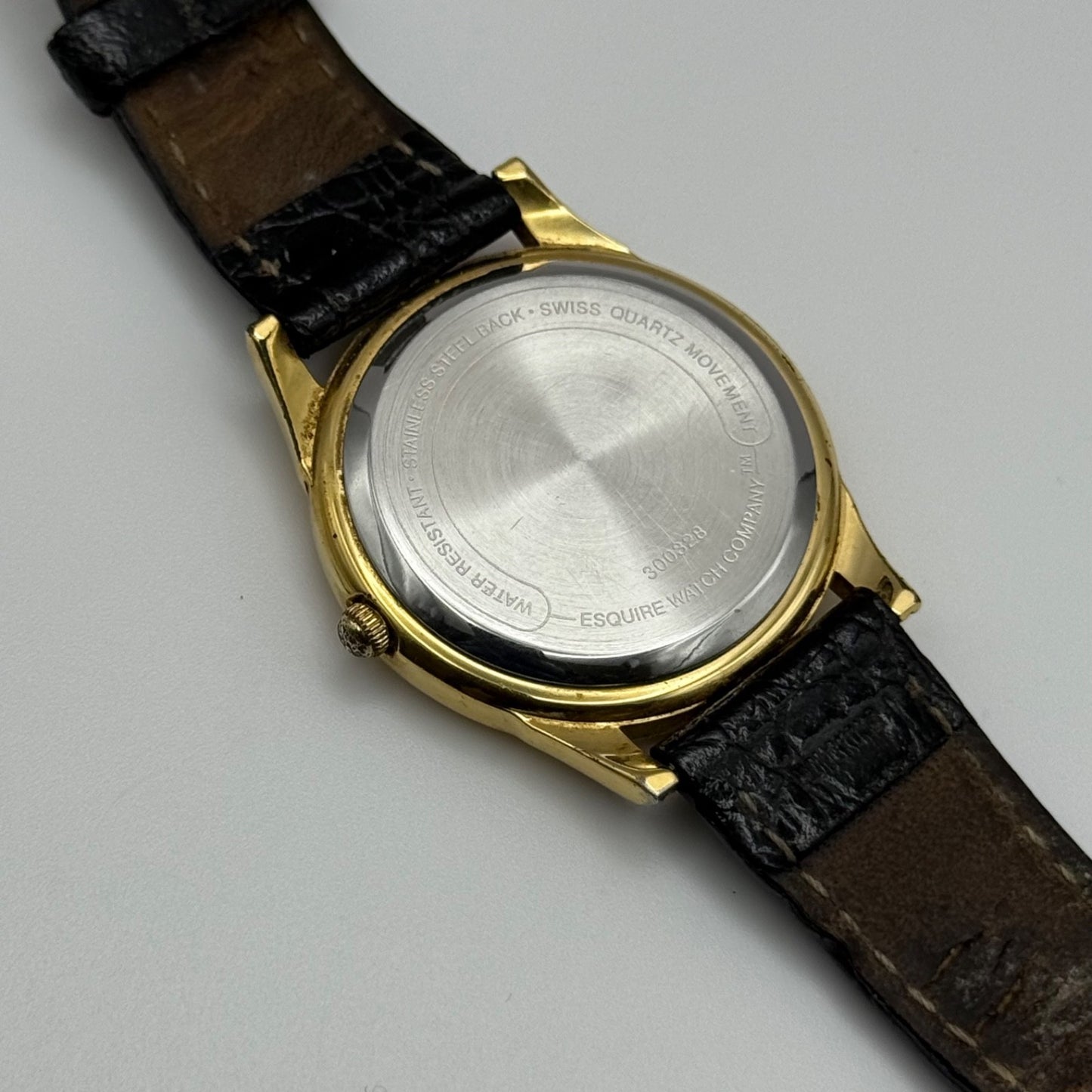 Working Esquire ESQ 300328 Date Swiss 33mm Quartz Watch New Battery Adjustable