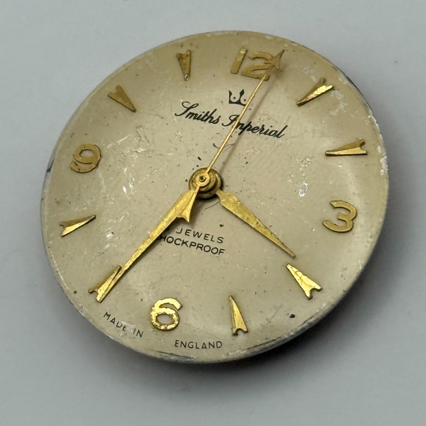 Smiths Imperial 5911 Cal 0104 Watch Movement Manual Wind Vintage Parts 26.9mm