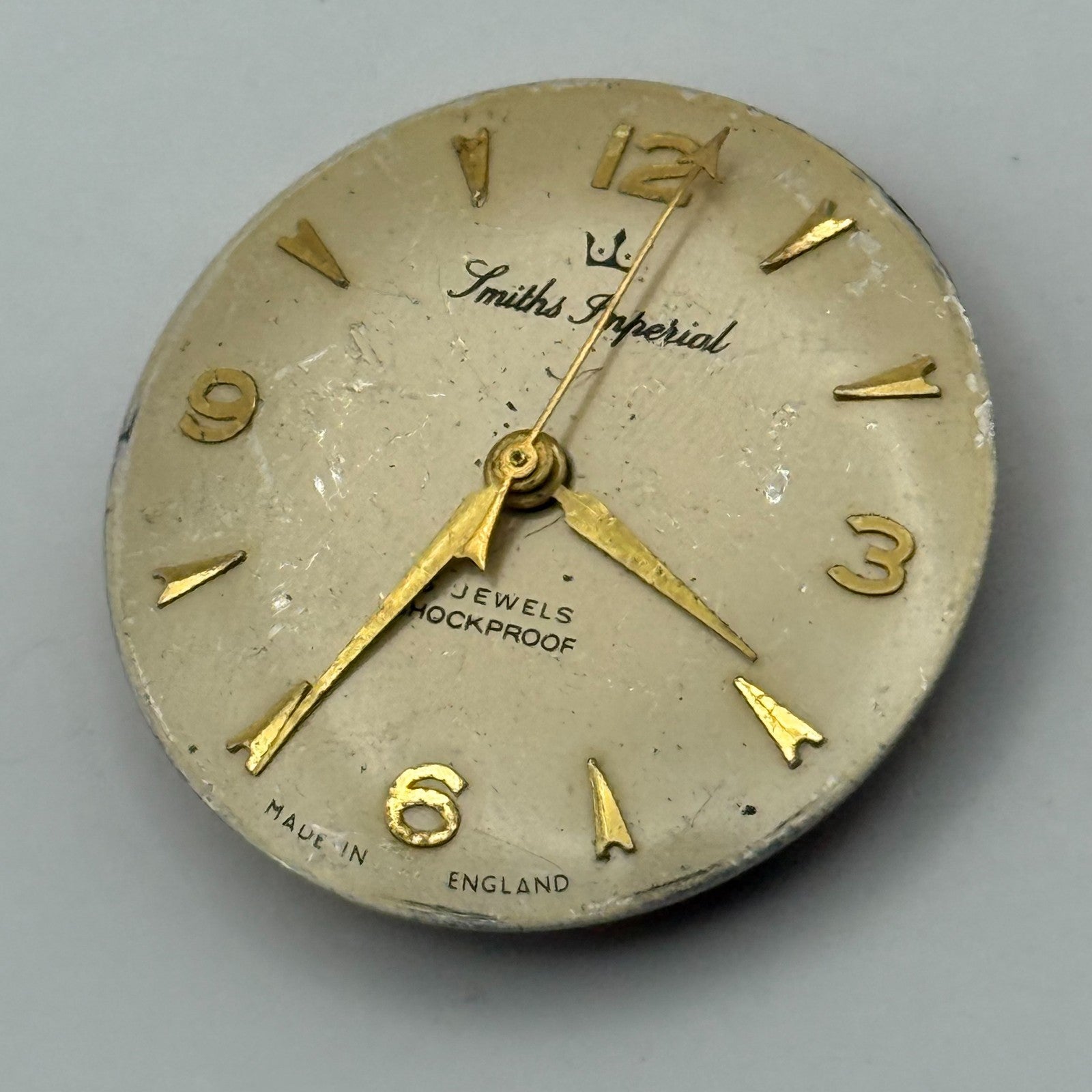 Smiths Imperial 5911 Cal 0104 Watch Movement Manual Wind Vintage Parts 26.9mm