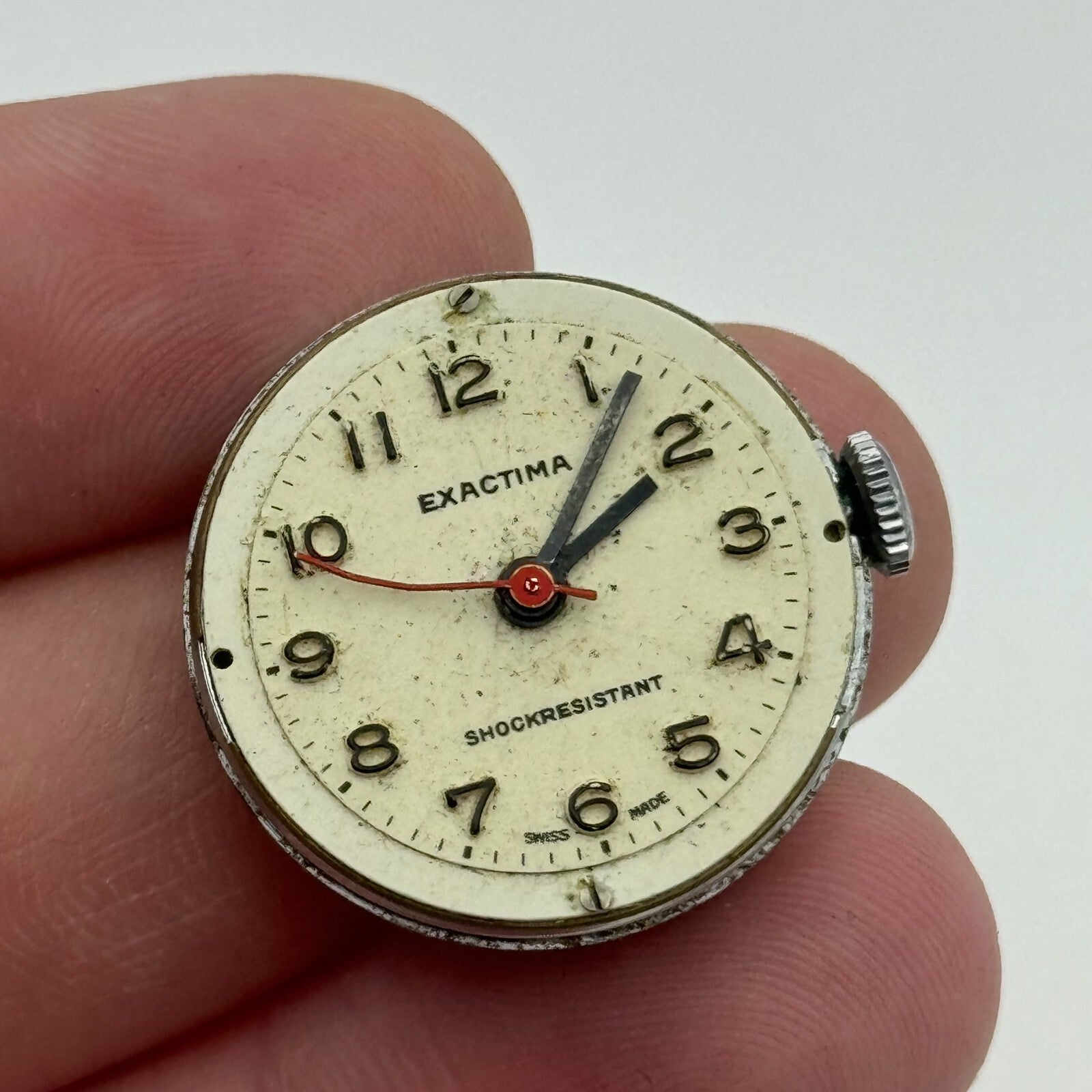 24.2mm R Lapanouse S.A. 1 Jewel Manual Wind Swiss Watch Movement Vintage PARTS