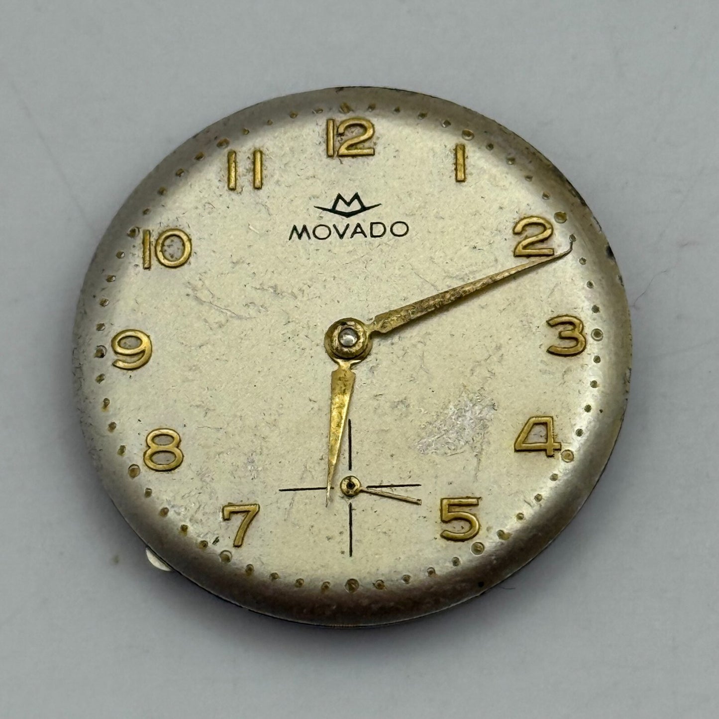 28.2mm Men's Vintage Movado 5935 Cal 125 Manual Wind Watch Movement PARTS REPAIR