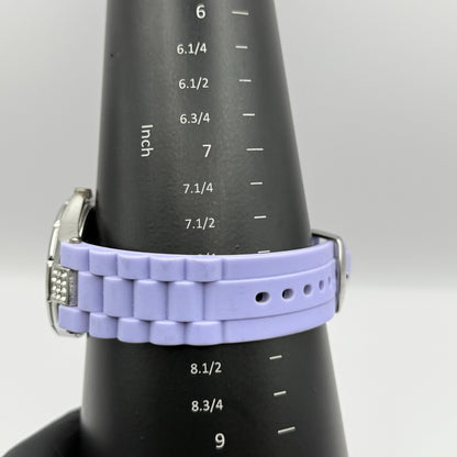 Eve Mon Crois Ladies Quartz Watch Subdial Crystal Accents Japan Working 40mm