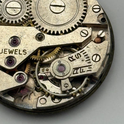 John Elkan Ltd London Watch Movement Manual Wind Vintage 15 Jewels Parts 24.4mm