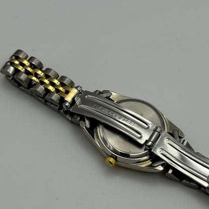 24mm Working Ladies Philip Mercier L123L Two Tone Quartz Watch 6.75 Inches