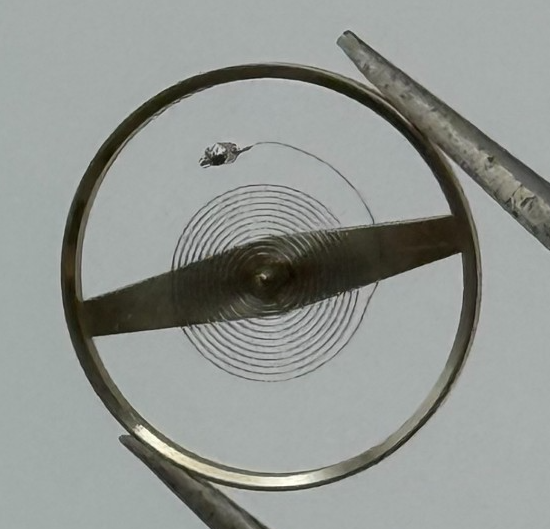 ST 96 Balance Wheel Complete And Spring 11 1/2’’’ 1268 M Watch Movement Parts