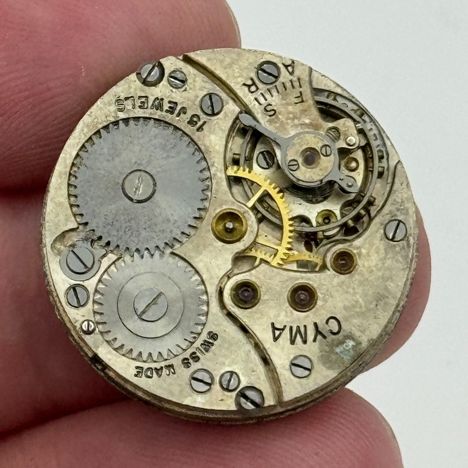 23.6mm Cyma Ref 030 Manual Wind Watch Movement Swiss Vintage PARTS SPARES