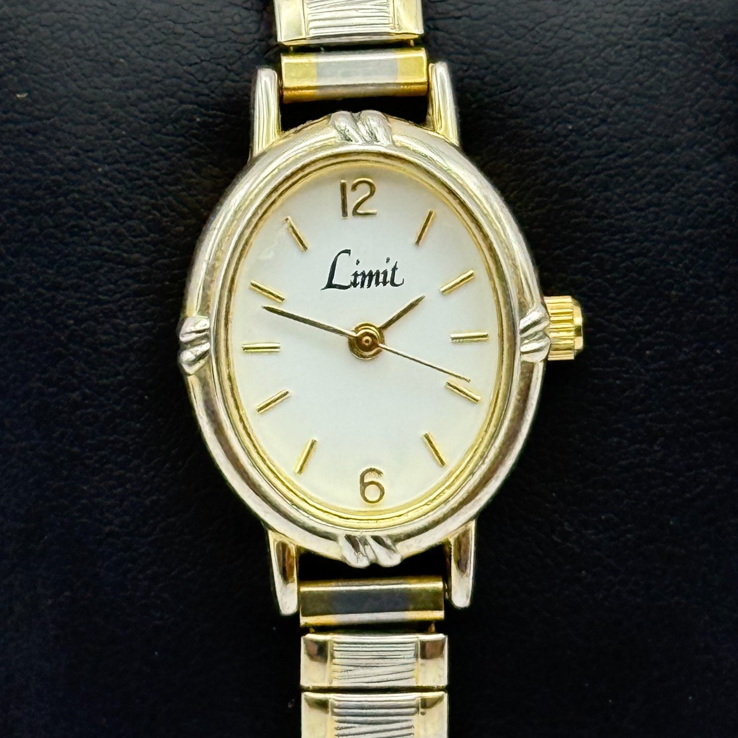 20mm Working Ladies Limit Special Mum Two Tone Quartz Watch Expandable Strap