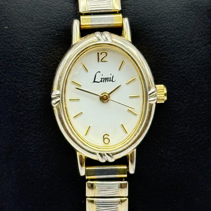20mm Working Ladies Limit Special Mum Two Tone Quartz Watch Expandable Strap