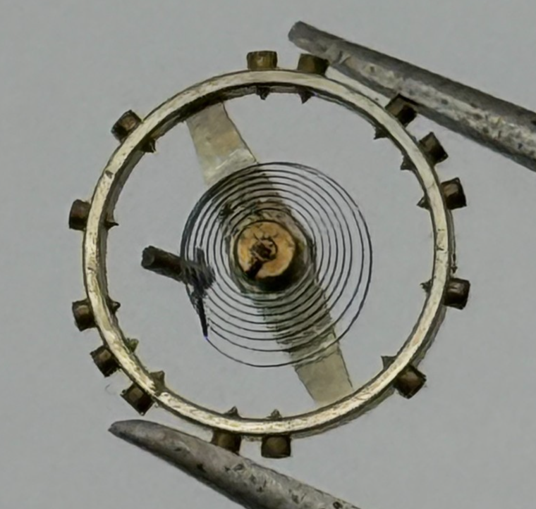 FHF 75 Balance Wheel Complete And Spring 5¼’’’ 203 M Watch Movement Parts 