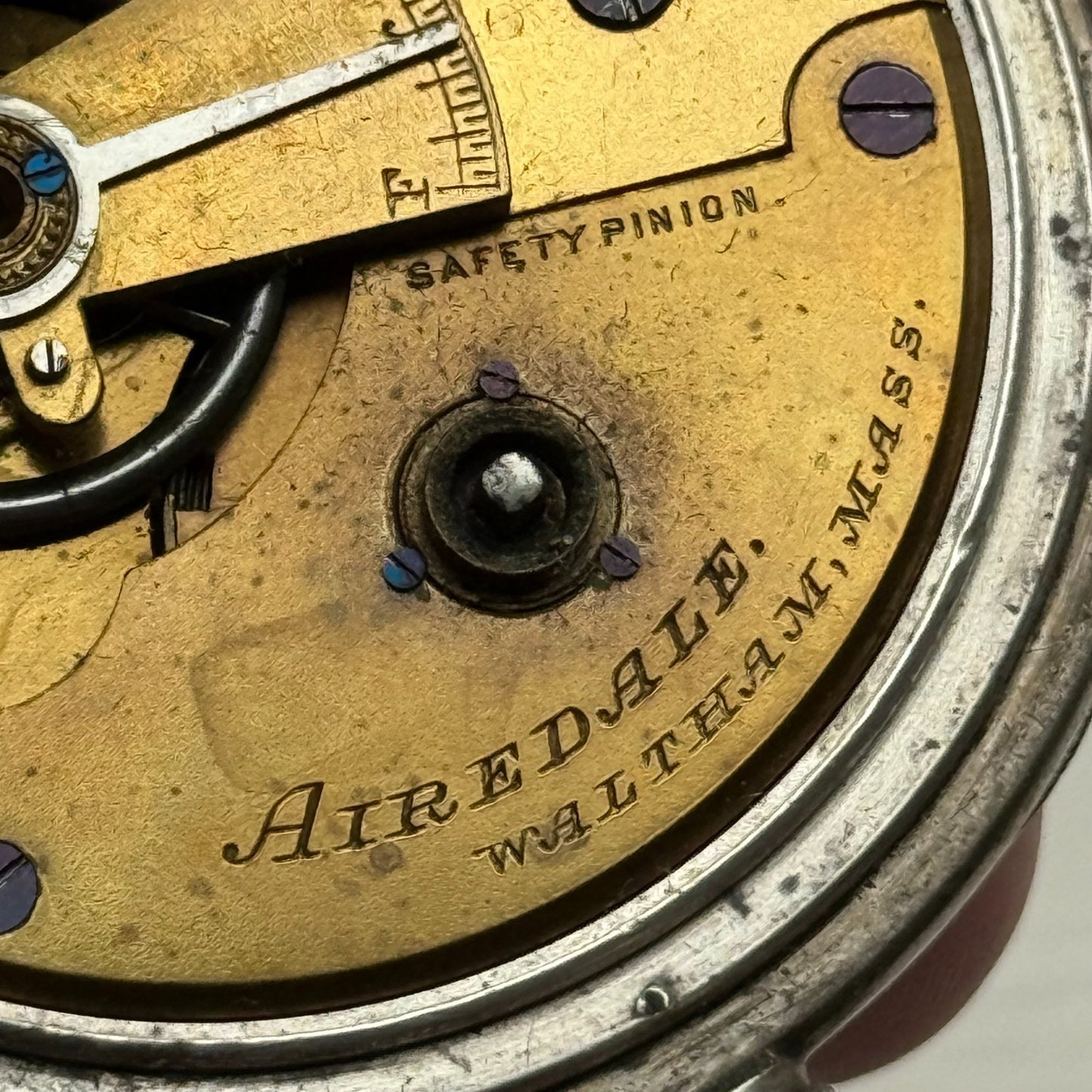 Waltham Airedale Model 1877 Pocket Watch Antique American Parts Repair ALD 54mm