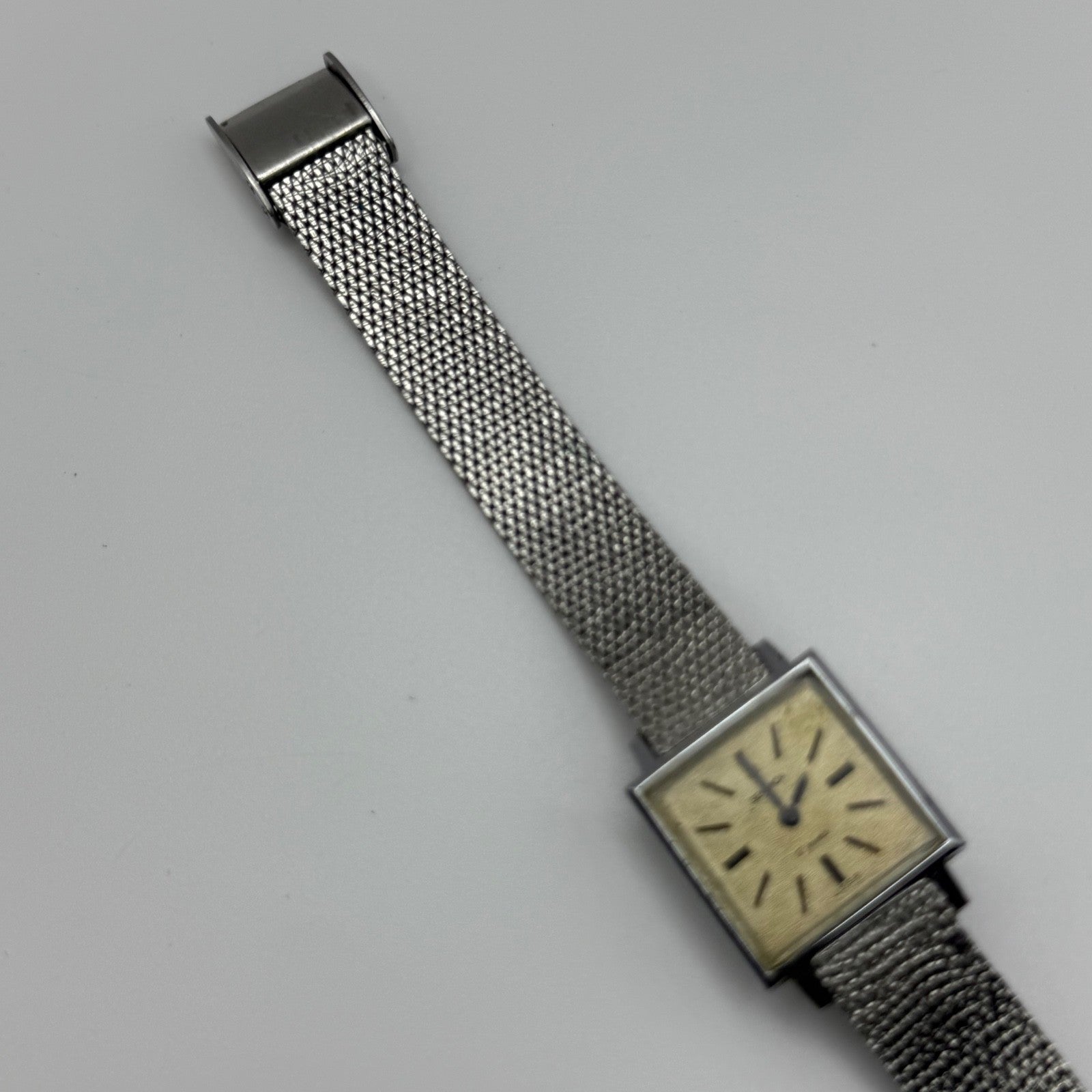 19mm Vintage Second 17 Jewels USSR Soviet Mesh Manual Wind Watch PARTS / REPAIR