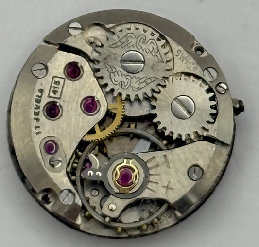 15.4mm Vintage Rotary ETA 2410 Swiss Balance Ok Watch Movement PARTS REPAIR
