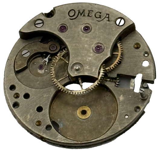 Omega 23.7L Incomplete Watch Movement Vintage Swiss Parts Repair 23.6mm
