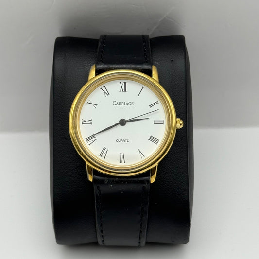 Working Ladies Carriage Second Hand 34mm Quartz Watch New Battery Adjustable