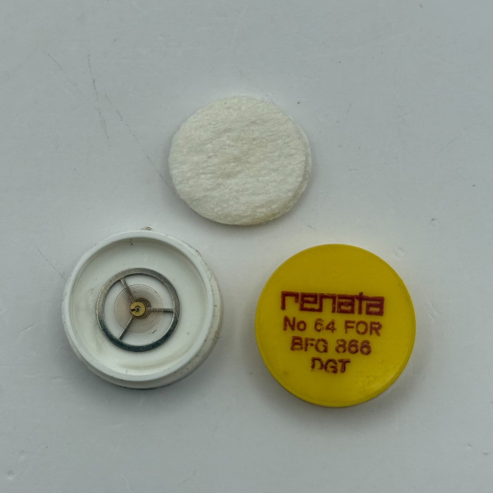 BFG 866 Balance Wheel Complete And Spring  DGT. 64 Watch Movement Parts NOS