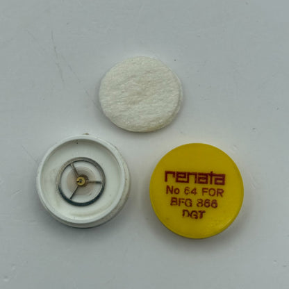 BFG 866 Balance Wheel Complete And Spring  DGT. 64 Watch Movement Parts NOS