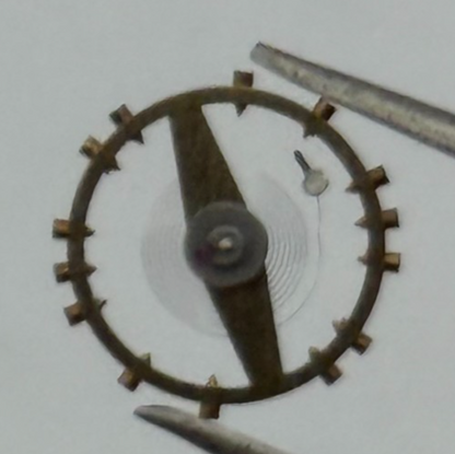 AS 1240 Balance Wheel Complete And Spring 8 3/4''' 49 M Watch Movement Parts NOS