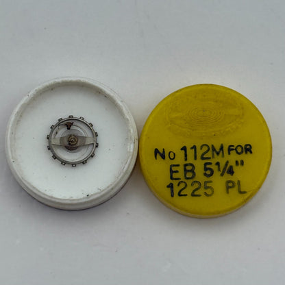 EB 1225 Balance Wheel Complete And Spring 5¼’’’ PL 112 M Watch Movement Parts