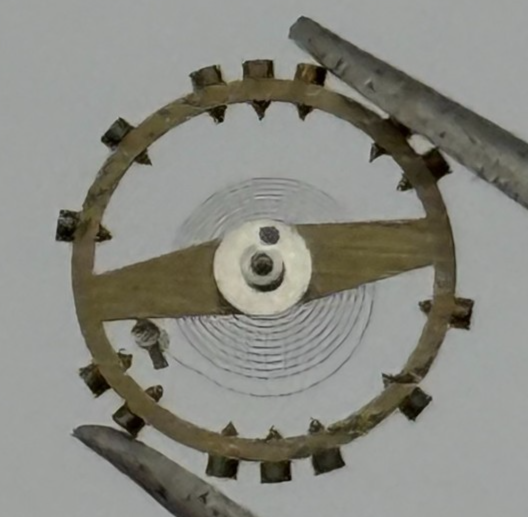ETA 2485 Balance Wheel Complete And Spring  1379 M Watch Movement Parts 